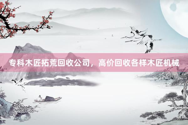 专科木匠拓荒回收公司，高价回收各样木匠机械