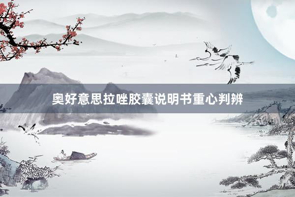 奥好意思拉唑胶囊说明书重心判辨